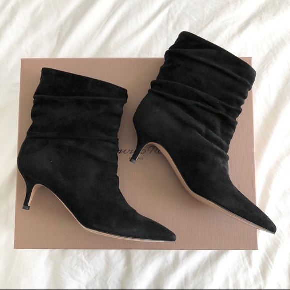 Gianvito Rossi Suede Ankle Boots 35.5 - Picture 1 of 4